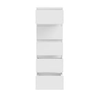 Cassettiera 5 cassetti colore bianco opaco 42x42.2x128H Morgan