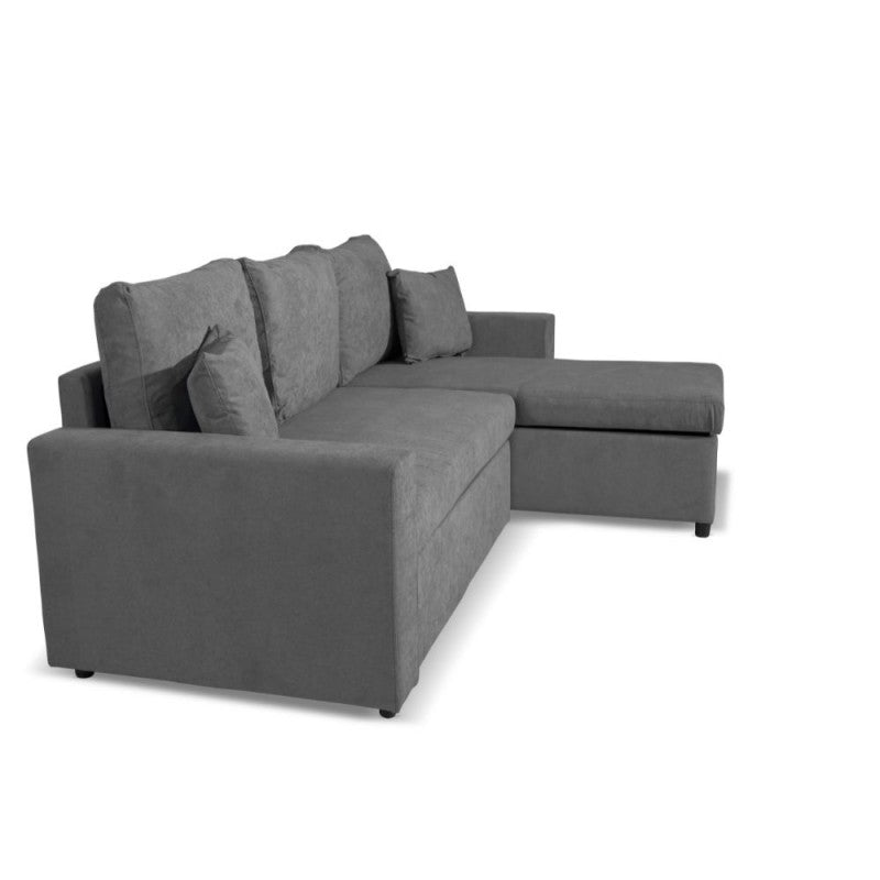 Divano con penisola reversibile e funzione letto colore grigio Enjoy23 Golf