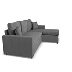 Divano con penisola reversibile e funzione letto colore grigio Enjoy23 Golf