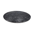 Tavolo rotondo con piano effetto marmo nero 150x150x76H Punto