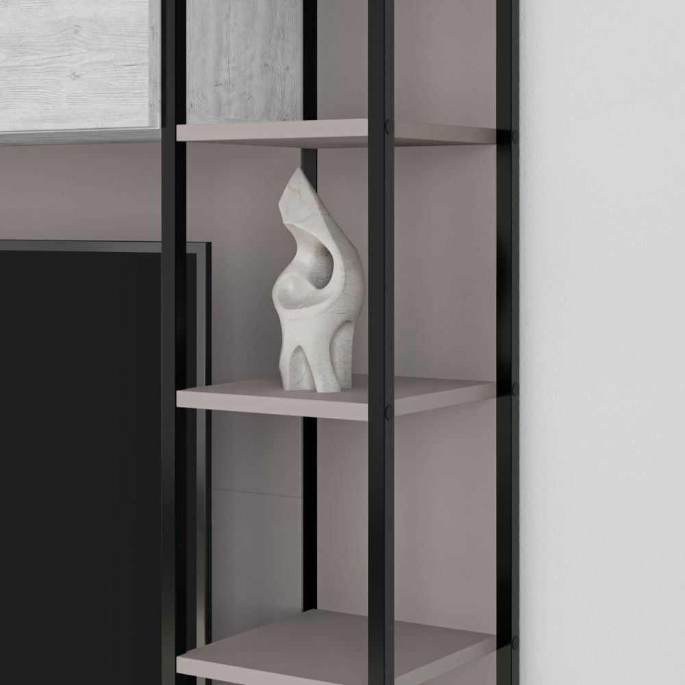 Parete attrezzata Tronador 260 cm. light mocha e ancient white MTV234464