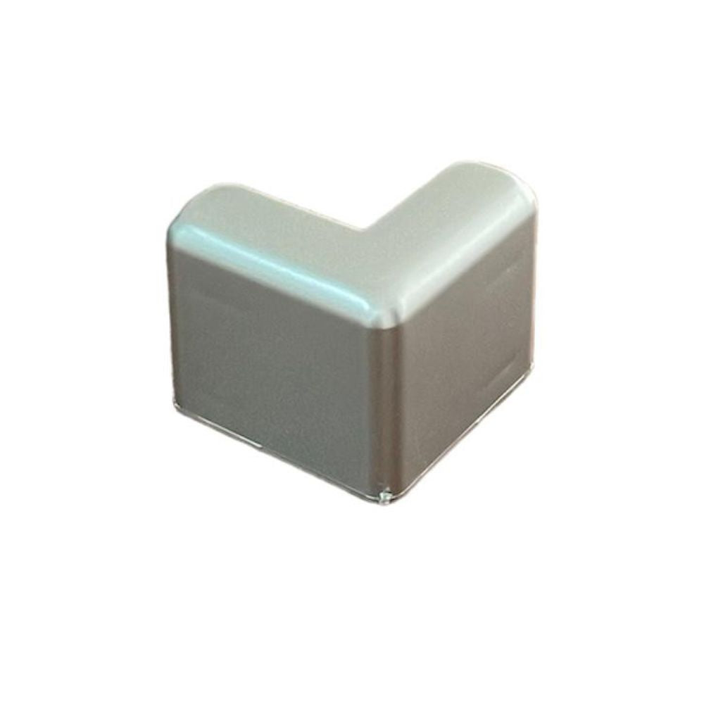 Angle extérieur en aluminium pour plinthes de cuisine 25 mm