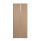 Meuble à chaussures 2 portes avec compartiments coloris cachemire 74x181H cm - Magika