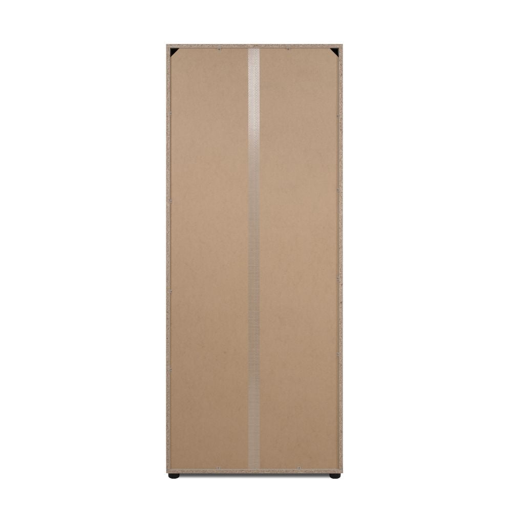 Meuble à chaussures 2 portes avec compartiments coloris cachemire 74x181H cm - Magika