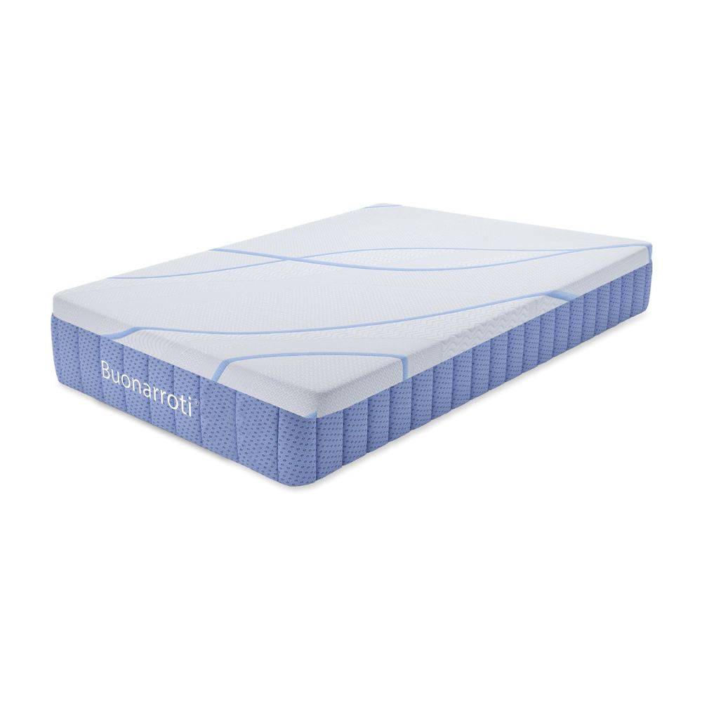 Matelas une place et demie à ressorts 5 zones avec revêtement antidérapant 120x190x30H cm - Parem