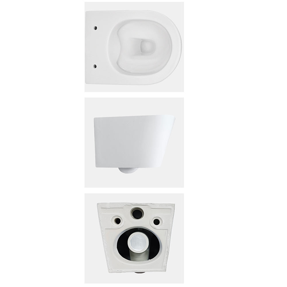 WC sospeso rimless in ceramica bianco lucido YJ-2392
