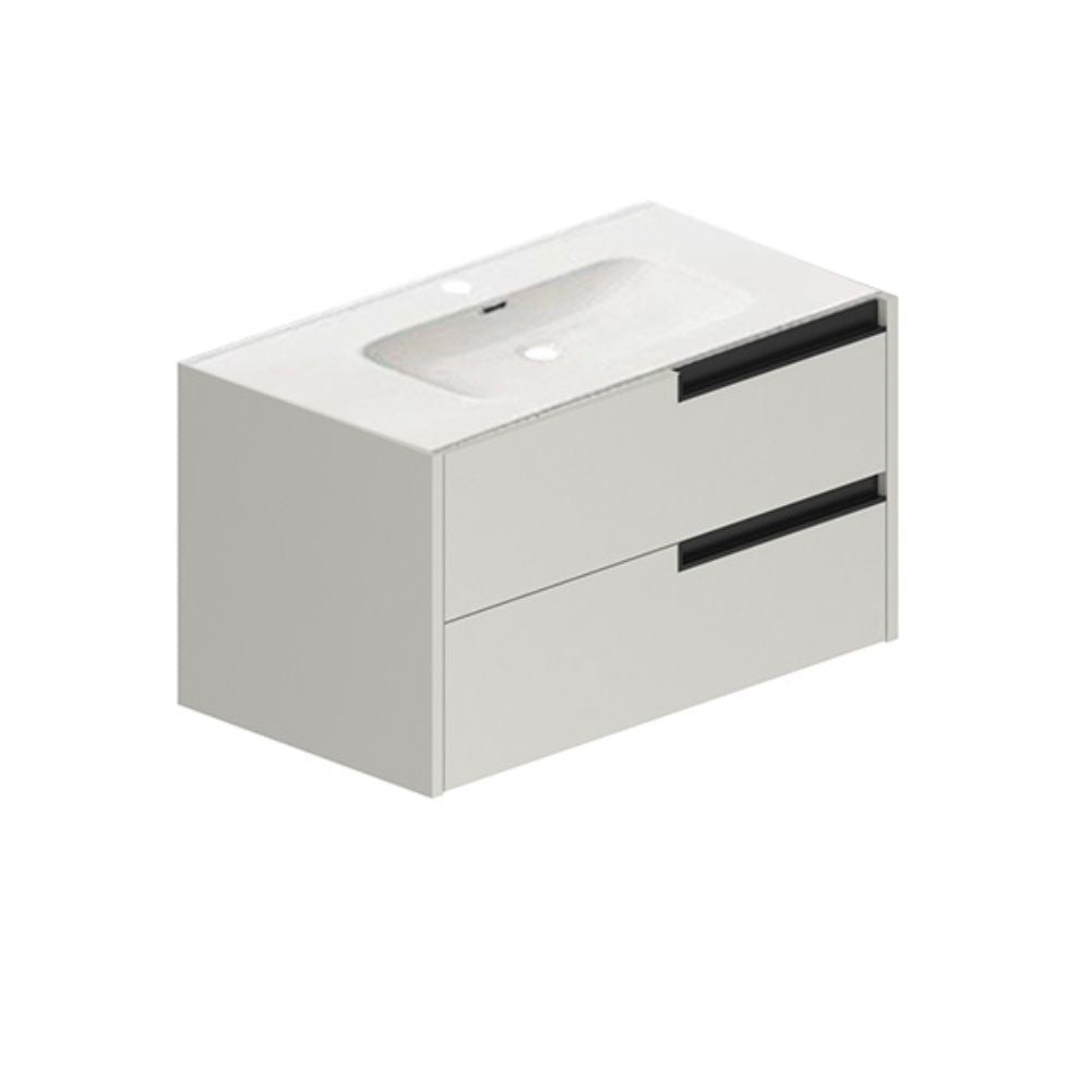 Mobile bagno sospeso con cassetti colore cashmere 80x45x50H - Former