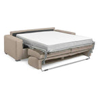 Divano letto 3 posti tessuto Queens colore beige 200x98x86h Flash