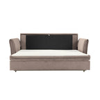 Divano letto 3 posti tessuto tortora 176x93x97H Cassie