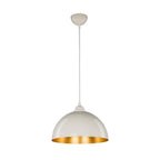 Suspension 60h en métal blanc Topak