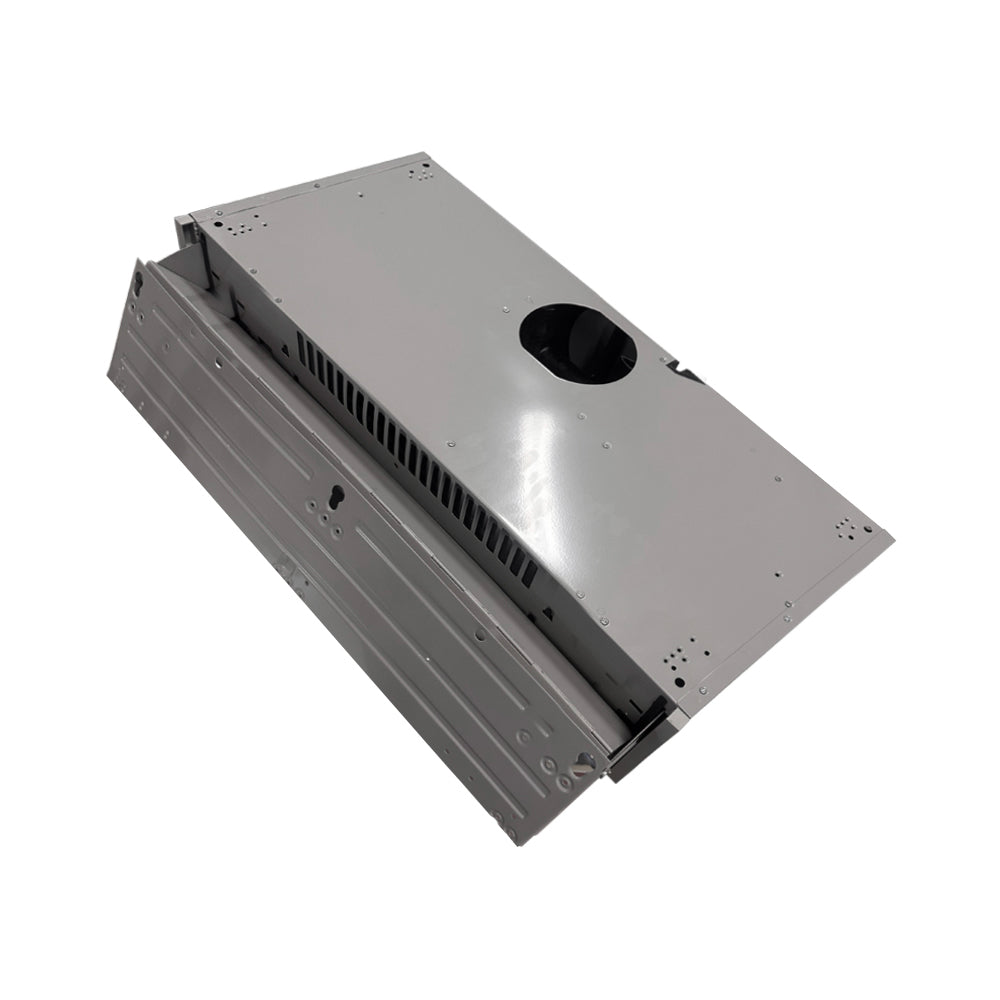 Cappa da incasso estraibile colore alluminio 90 cm