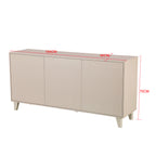 Madia 3 ante 154 cm con apertura push-pull colore beige Moran