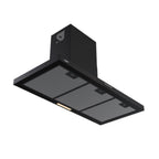Hotte murale en acier coloris noir 90 cm - Samet Embla 90