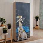 Scarpiera 2 ante art collection Mauro Bergonzoli 74x34x181,5h Hippo02