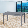 Tavolo allungabile 110x70 cm colore cemento - Firenze