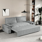 Canapé convertible 2 places gris 185x85x85H Belly