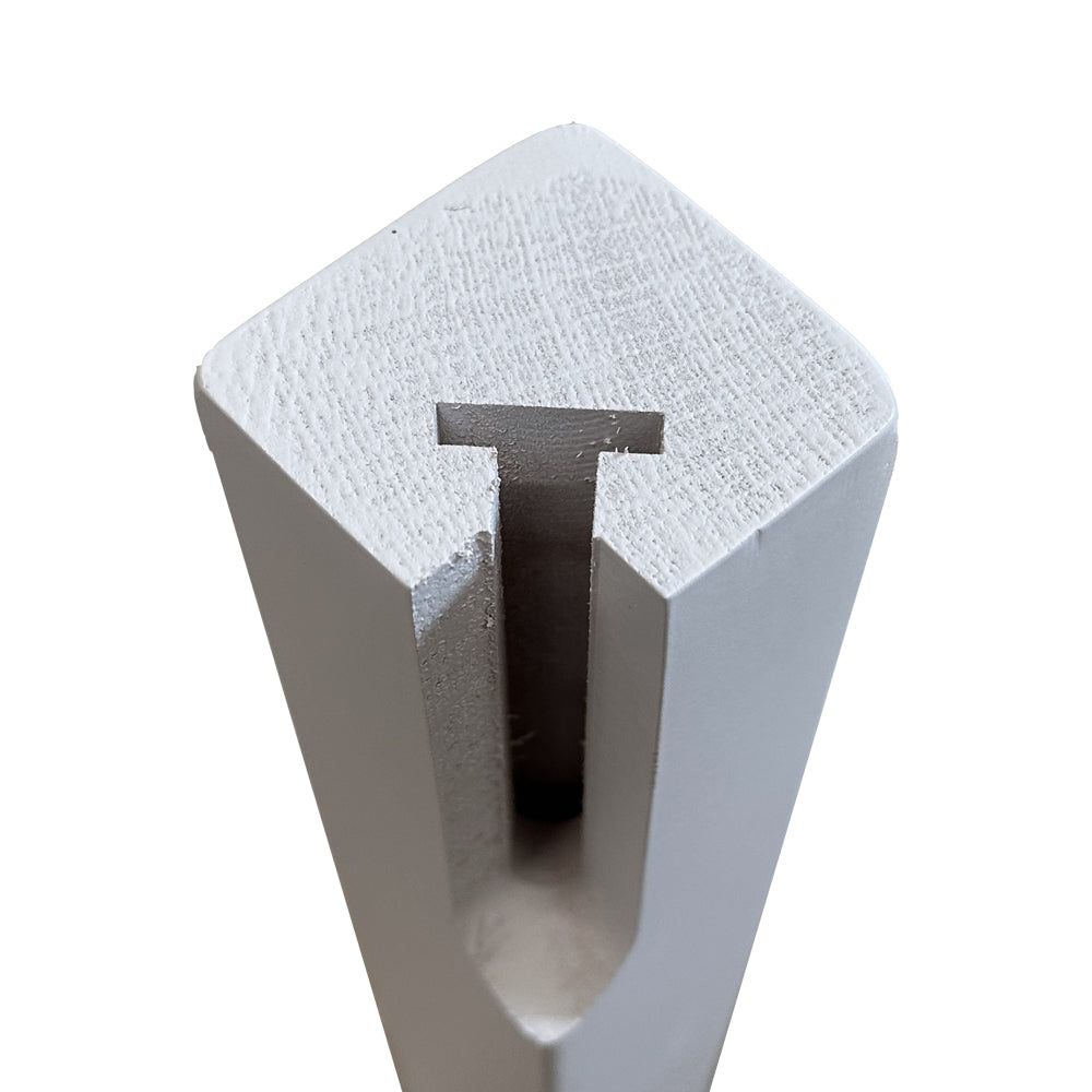 SET 4 PYRAMIDENFÖRMIGE FÜSSE 52X52 H.74MM (FERTIGMAß) ESCHE WEISS