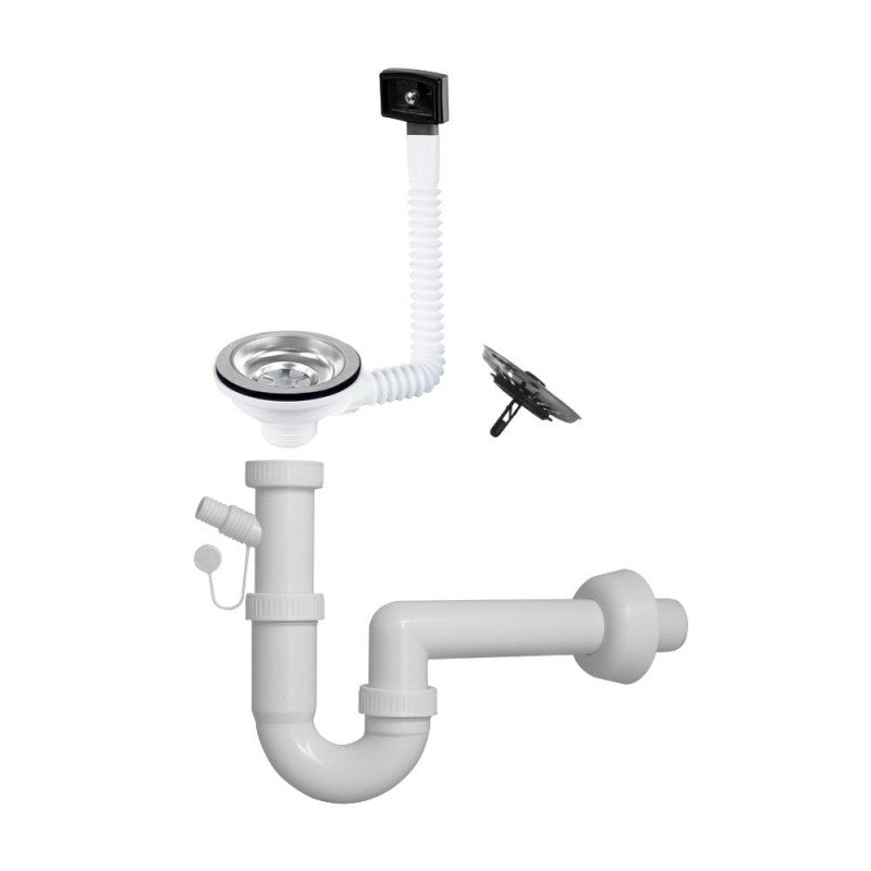 Lavello cucina da appoggio quadrato una vasca inox 60x15H cm - Samet SA24
