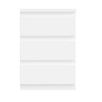 Cassettiera 3 cassetti colore bianco 42x32x61H Morgan
