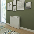 Table bureau escamotable blanc 80x20x93H cm - Maso
