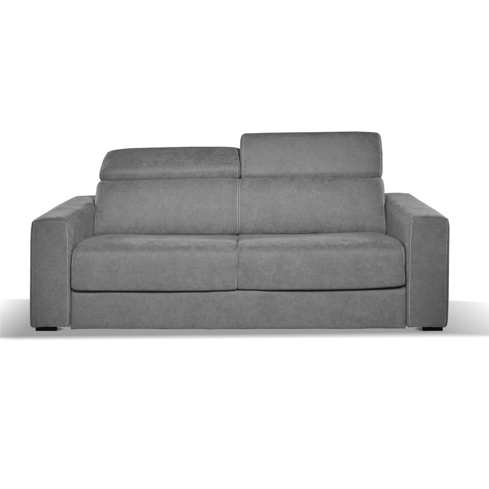 Divano letto 3 posti tessuto Luna24 grigio elephant Crien