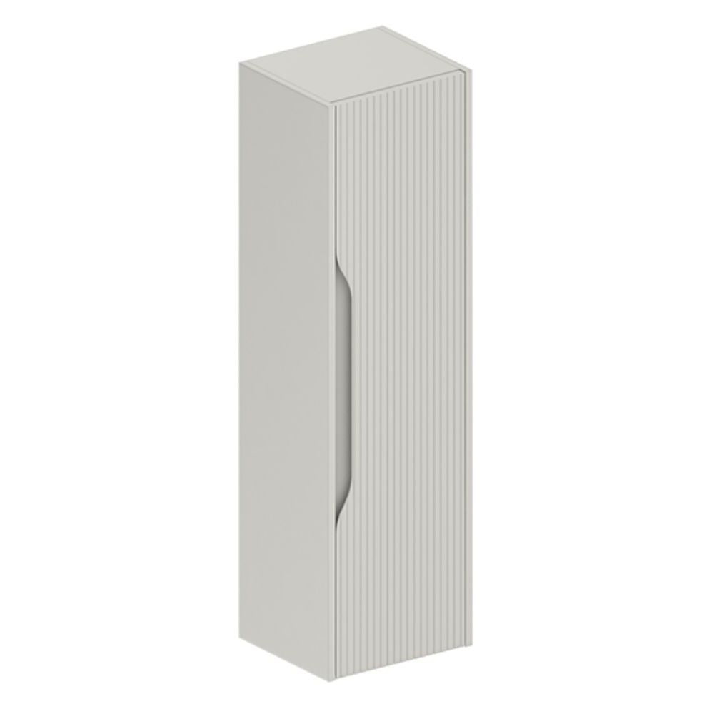 Hängeschrank fürs Bad, Kaschmirfarben mit gerilltem Effekt 35x27x120H - Gaper