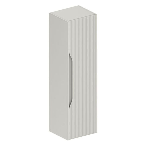 Colonna bagno sospesa colore cashmere con effetto cannettato 35x27x120H - Gaper
