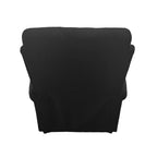 Poltrona recliner manuale colore nero con porta bicchieri Ninetta