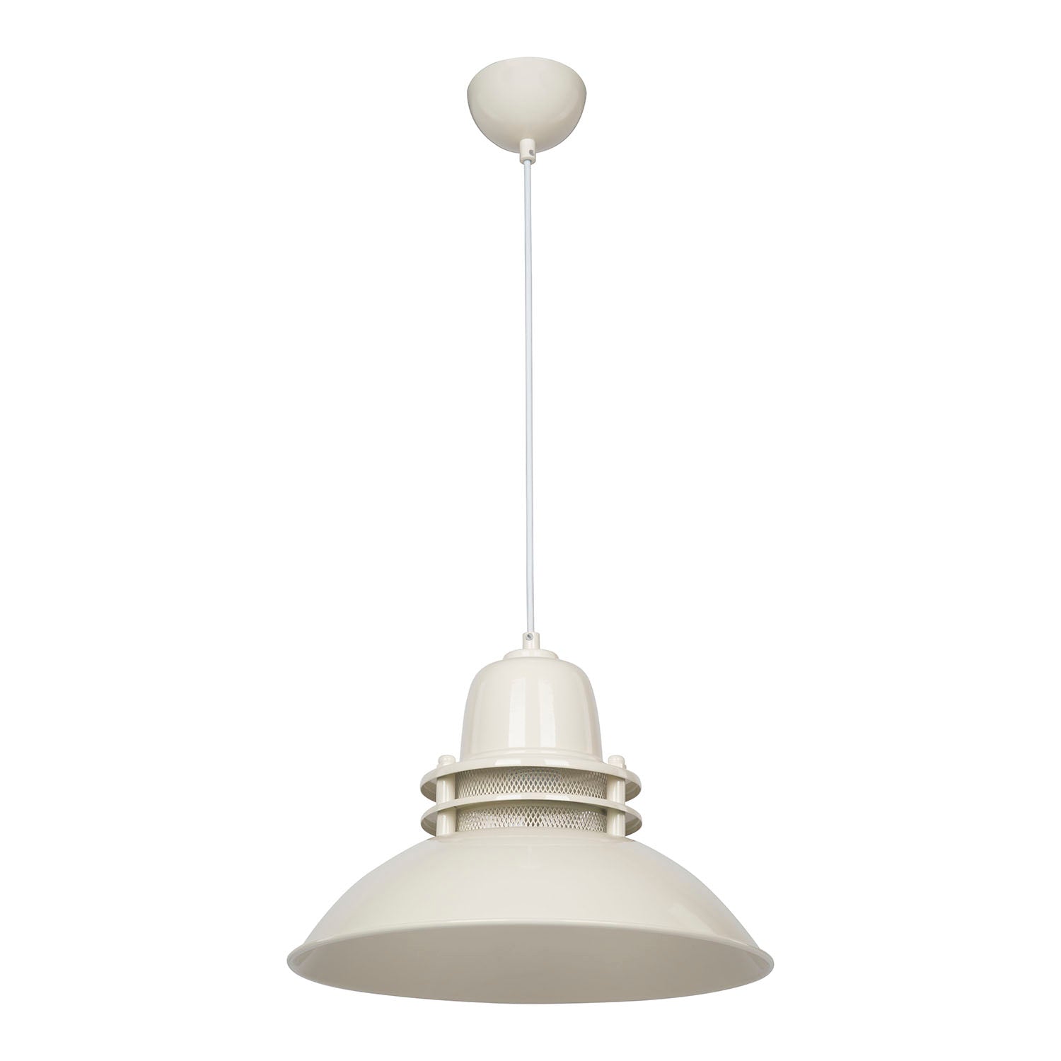 Lampada a sospensione stile industriale color crema - Tibet ASZ0870