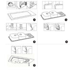 Lavello incasso cucina acciaio 76x43.5 una vasca e gocciolatoio destro SA07DX Samet