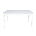Table à manger rectangulaire extensible blanc frêne 140 cm - Liberty