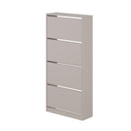 Scarpiera con quattro ante a ribalta colore light mocha 73x154,5H cm - SHC54