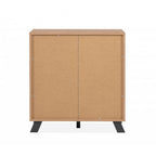 Sideboard mit 2 Türen und Einlegeböden, Farbe Eiche und Anthrazit 80x85H cm - Medan01D