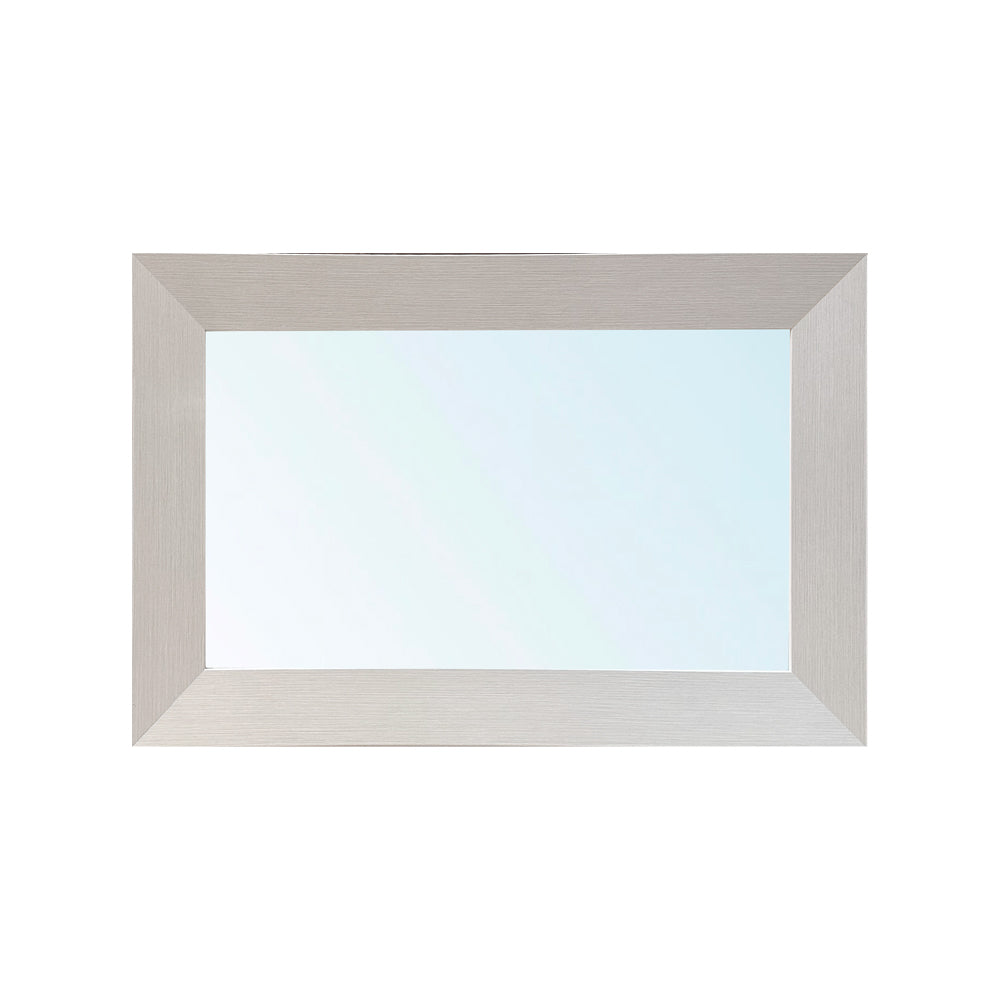 Specchiera rettangolare con cornice larice beige 102x65 cm. Loto