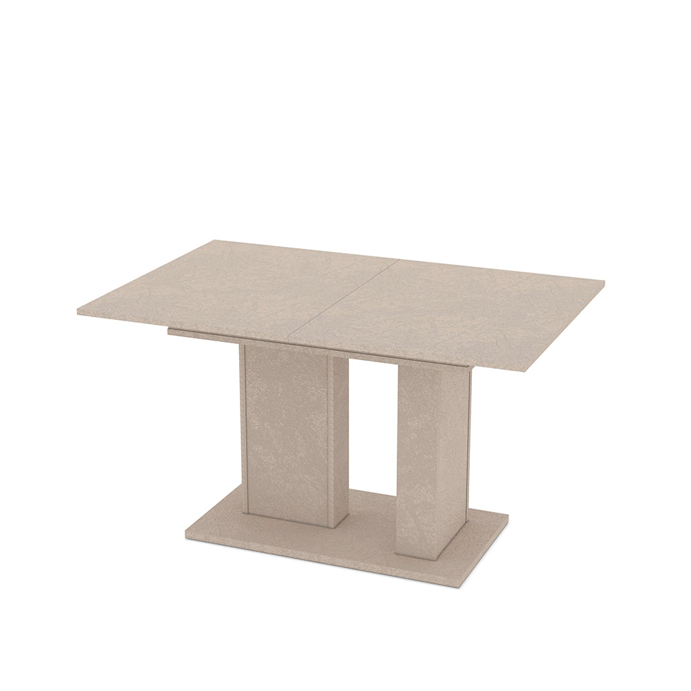 Tavolo allungabile con allunga centrale 40 cm colore cashmere 130x85x75H Sone