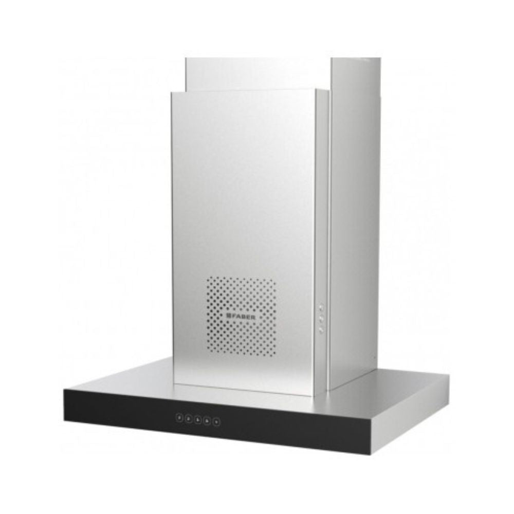 Cappa aspirante a parete Air Hub Stilo Glass Comfort 60 cm classe A+ inox e vetro nero Faber