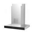 Cappa aspirante a parete Air Hub Stilo Glass Comfort 60 cm classe A+ inox e vetro nero Faber