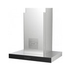 Cappa aspirante a parete Air Hub Stilo Glass Comfort 60 cm classe A+ inox e vetro nero Faber