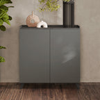Madia alta con 2 ante colore ardesia piombo 121x126H cm - Polan
