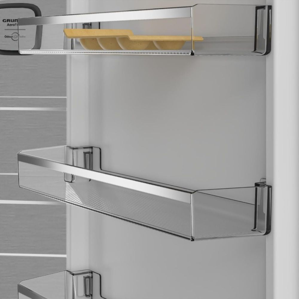 Réfrigérateur congélateur pose libre total no frost 324l couleur dark inox - Grundig GKPN66840LXRW