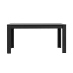 FLOT16-D109 TABLE EXTENSIBLE MONOBLOC 160*72,7*90,4 CM COULEUR NOIRE + RALLONGE 46,6 CM
