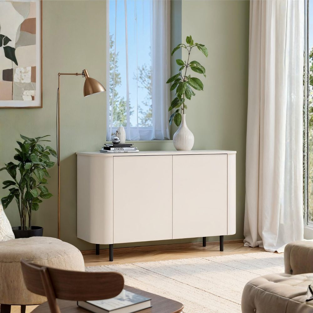 Madia 2 ante cashmere 130x43x85 cm con apertura push pull Marini