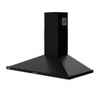 Hotte pyramidale 90 cm avec 3 niveaux de vitesse coloris noir - Eolo Samet