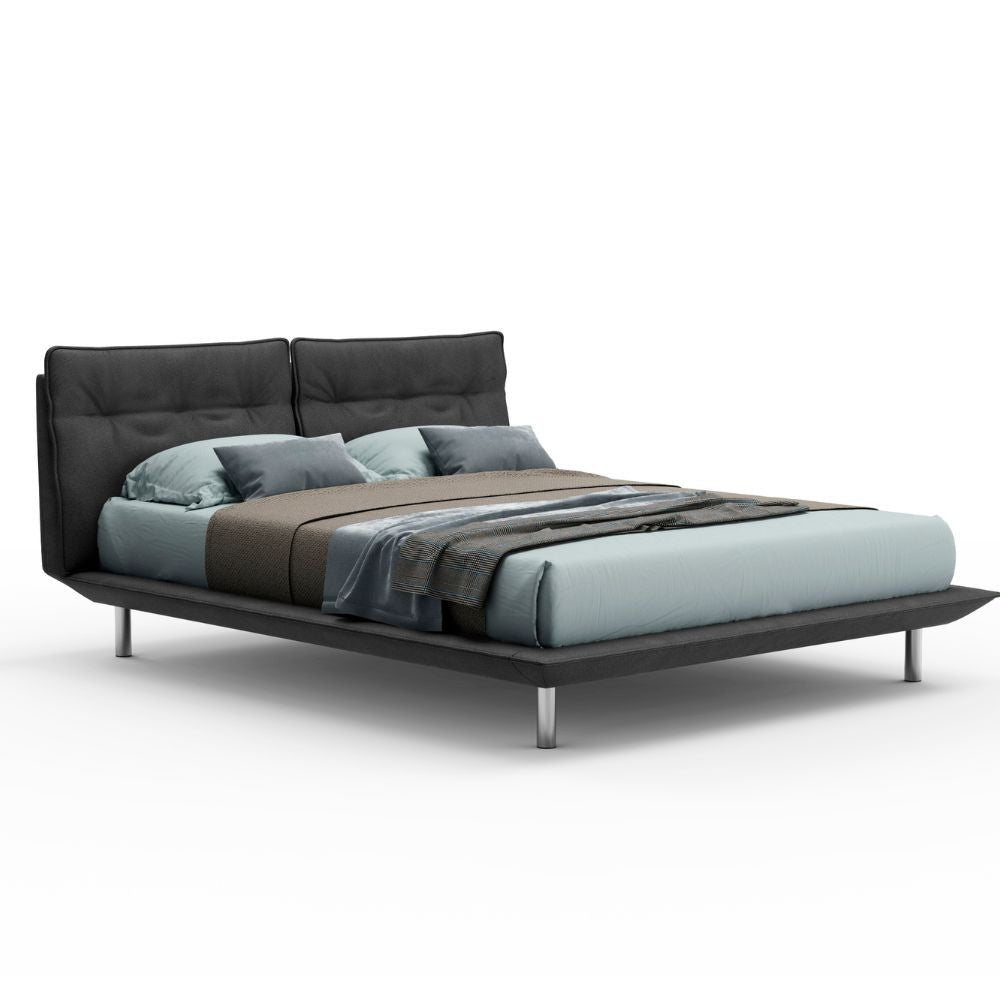 Modernes Doppelbett, dunkelgrau - Bolt