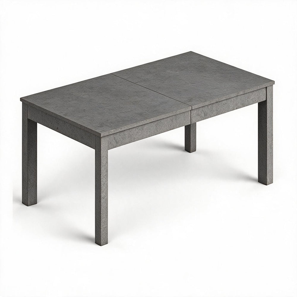 Table extensible à 320 cm couleur ciment 160x90 cm - Super4