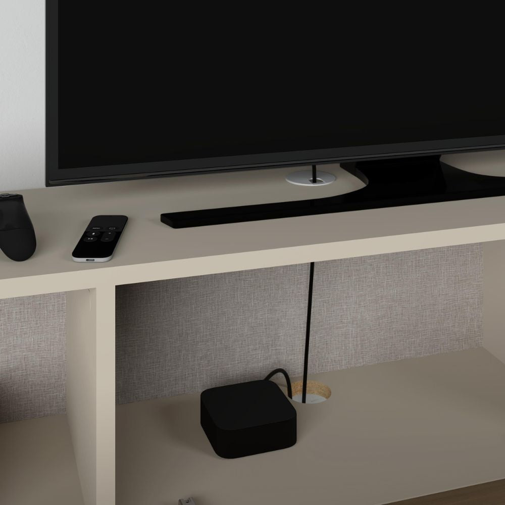 Mobile porta Tv sospeso 3 ante a ribalta colore cashmere 180x30x30H Francy