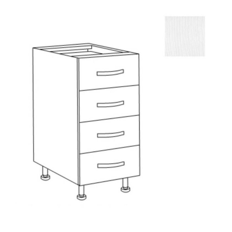 COMMODE 40 FRÊNE BLANC PROF 60