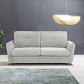 Divano letto 3 posti tessuto grigio chiaro 205x100x102H materasso 20 cm Marea