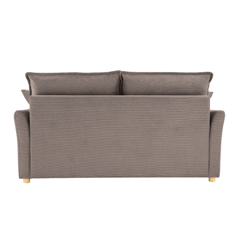 Divano letto 3 posti tessuto tortora 176x93x97H Cassie