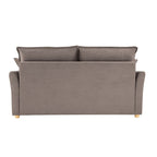 Divano letto 3 posti tessuto tortora 176x93x97H Cassie